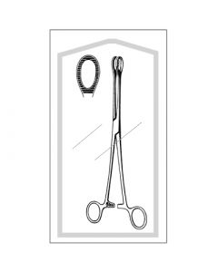STERILE SPONGE FORCEPS STRAIGHT