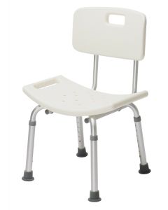 SHOWER CHAIR 14.5-19.5 250LB W/BACK
